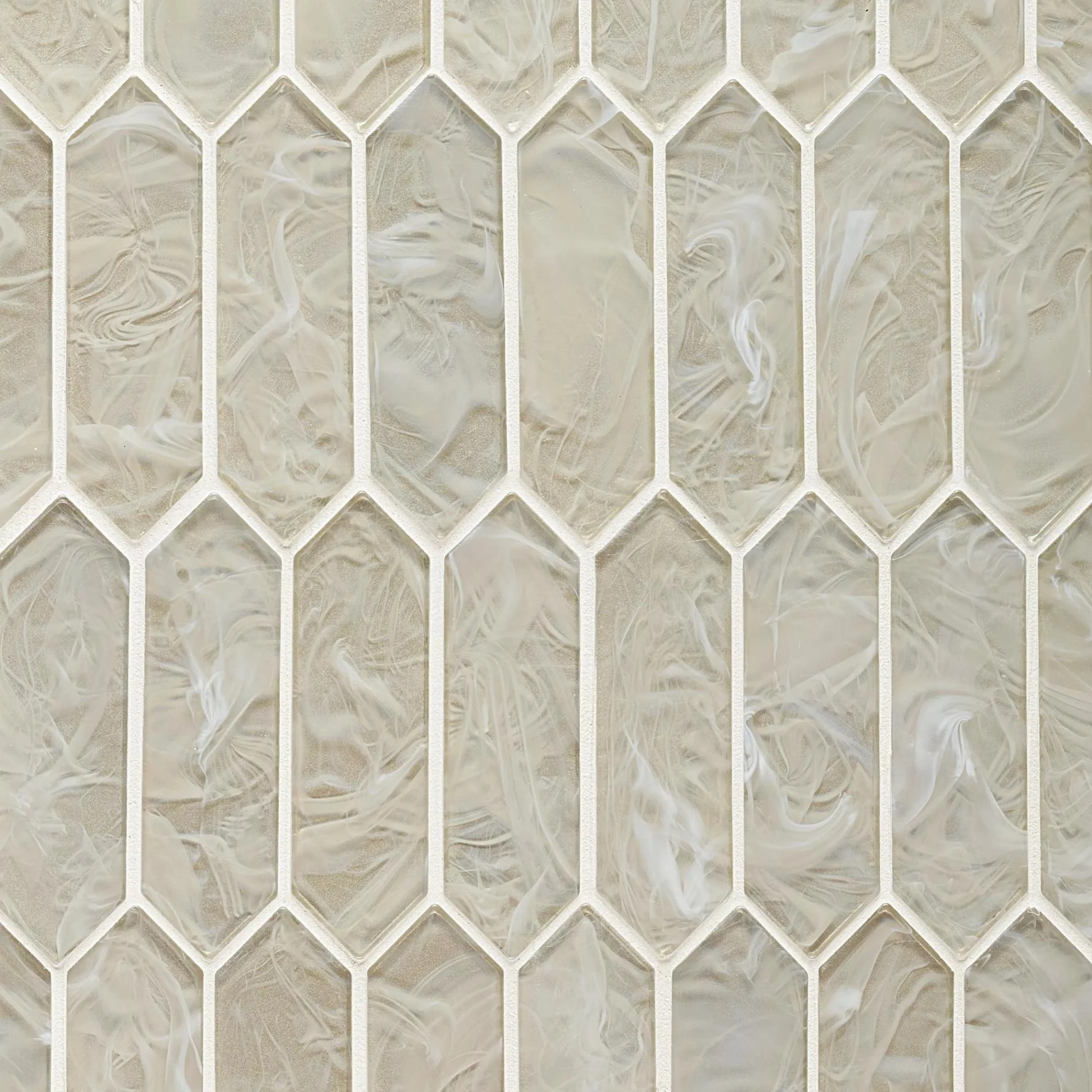 Sand Picket molten glass mosaic